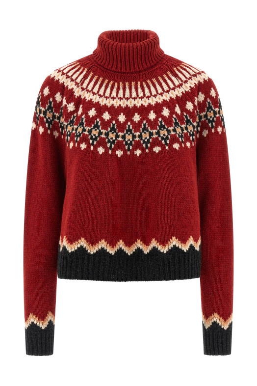 'Sweet Winter' turtleneck sweater Red 'Sweet Winter' turtleneck sweater Red