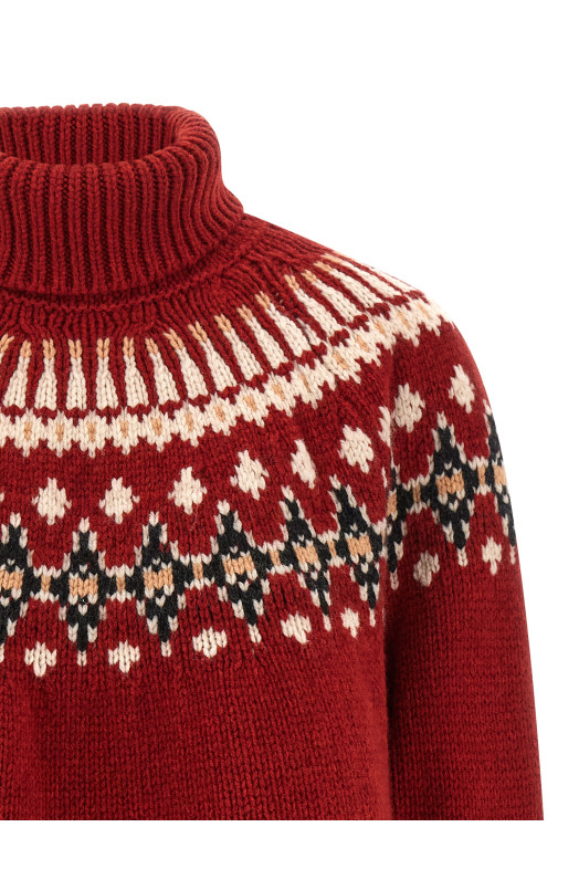 'Sweet Winter' turtleneck sweater Red 'Sweet Winter' turtleneck sweater Red