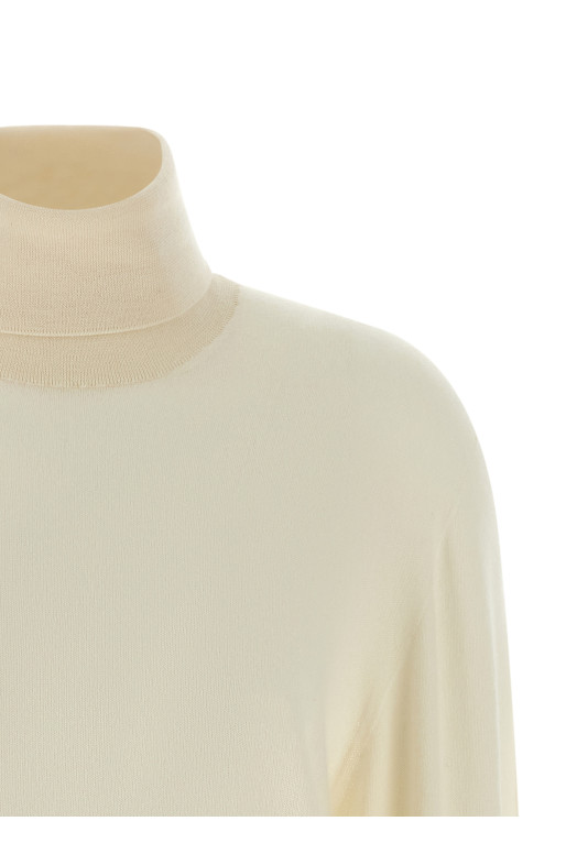 Светр з високим коміром «Ліззі» Білий 10028Y212IVR Светр з високим коміром «Ліззі» Білий 10028Y212IVR