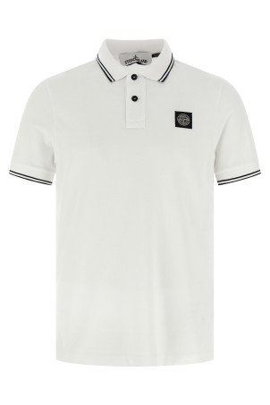 Поло з логотипом White STONE ISLAND K2S152200007S0018V1001