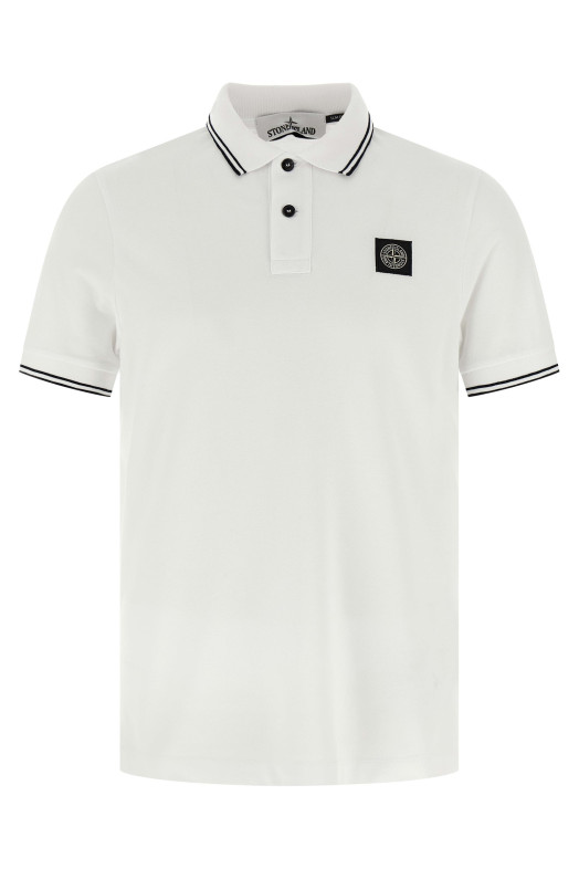 Поло з логотипом White STONE ISLAND K2S152200007S0018V1001