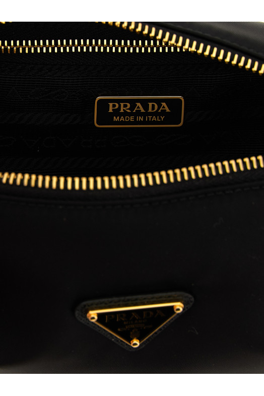 Triangle logo shoulder bag Black Triangle logo shoulder bag Black