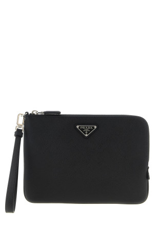 Saffiano clutch Black Saffiano clutch Black