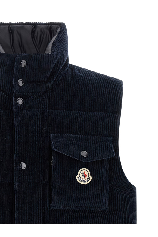 MONCLER 'Agen' жилет Blue K20911A00191598XG779
