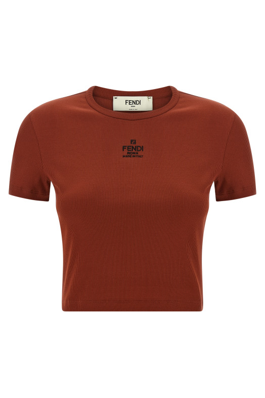 Logo embroidery top Brown Logo embroidery top Brown