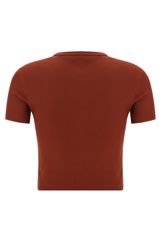 Logo embroidery top Brown Logo embroidery top Brown