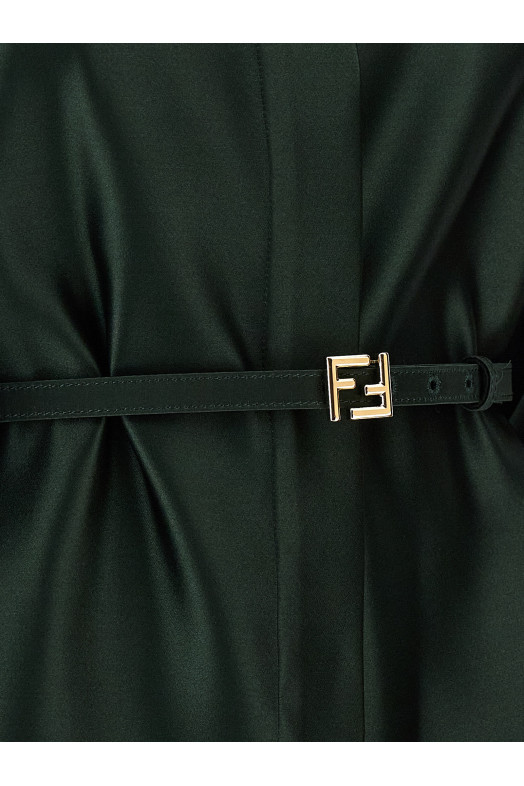 Шелковый блейзер Green FENDI FJ7672A9DGF1T6I