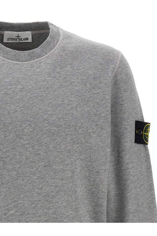 Logo badge sweatshirt Gray