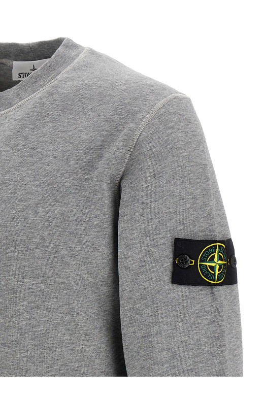 Logo badge sweatshirt Gray