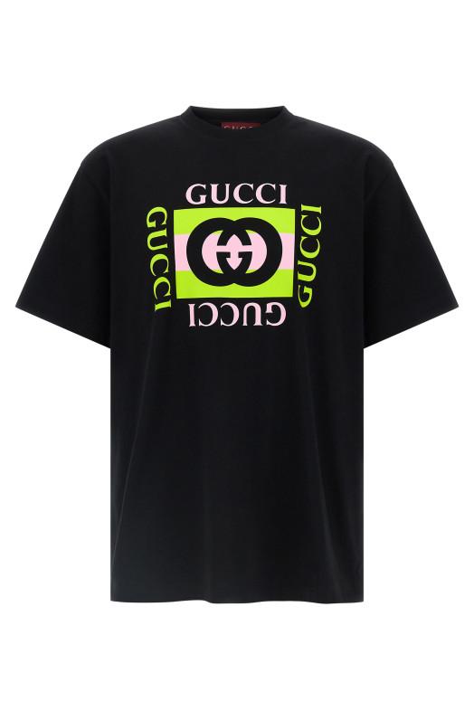 'Gucci Incrocio GG' print T-shirt Black 'Gucci Incrocio GG' print T-shirt Black