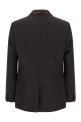 Crepe wool blazer Brown