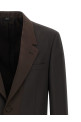 Crepe wool blazer Brown