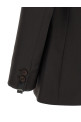 Crepe wool blazer Brown