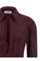 Rhinestone dress Bordeaux