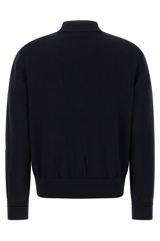 Двоматеріальний кардиган Синій MONCLER K20919B00015M1131776 Двоматеріальний кардиган Синій MONCLER K20919B00015M1131776