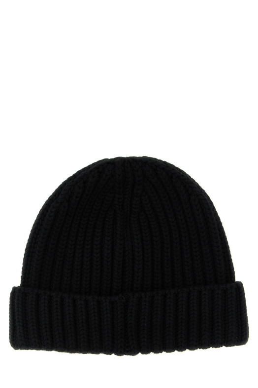 Шапка с логотипом в форме треугольника, черная PRADA 1HC3902DZLF0002