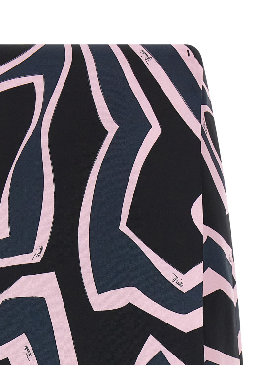 'Labirinto' print skirt Multicolor