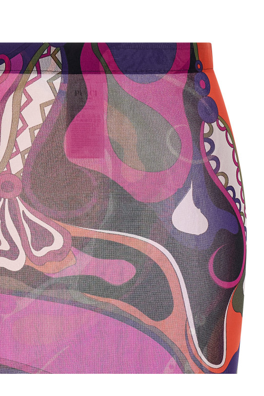 Тюлева спідниця Різнокольорова EMILIO PUCCI 5UJV135U839017