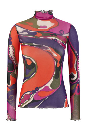 Тюлевий светр Різнокольоровий EMILIO PUCCI 5UJM165U839017 Тюлевий светр Різнокольоровий EMILIO PUCCI 5UJM165U839017