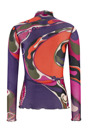 Тюлевий светр Різнокольоровий EMILIO PUCCI 5UJM165U839017 Тюлевий светр Різнокольоровий EMILIO PUCCI 5UJM165U839017