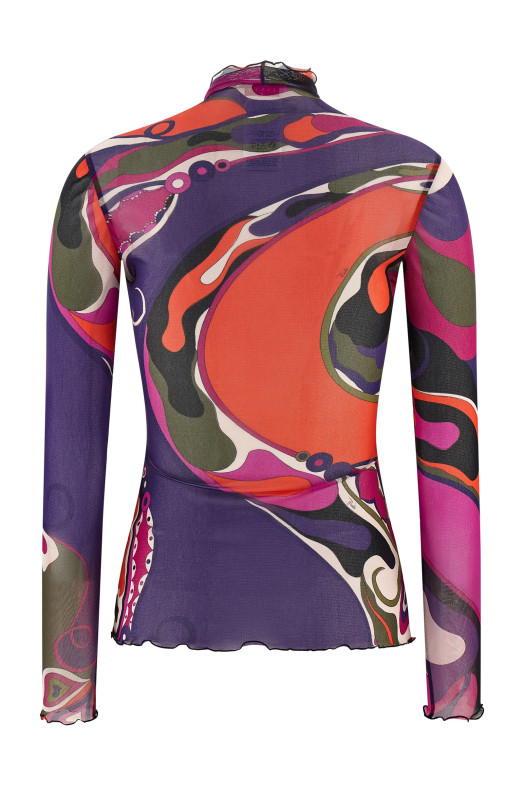 Тюлевий светр Різнокольоровий EMILIO PUCCI 5UJM165U839017 Тюлевий светр Різнокольоровий EMILIO PUCCI 5UJM165U839017