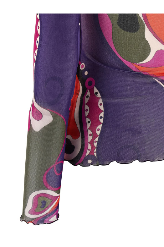 Тюлевий светр Різнокольоровий EMILIO PUCCI 5UJM165U839017 Тюлевий светр Різнокольоровий EMILIO PUCCI 5UJM165U839017