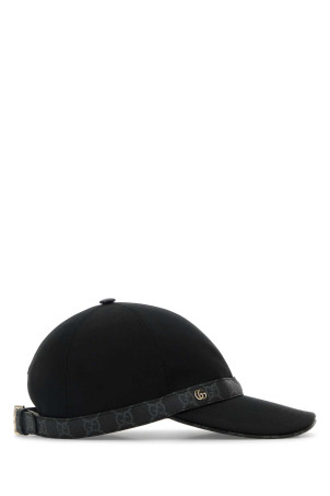 Black cotton baseball cap GUCCI (8330663HBC7)