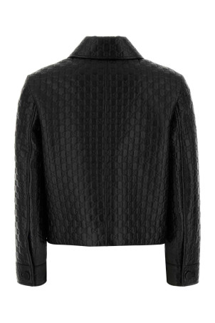 Black leather jacket Black GUCCI (834308XNA4F)