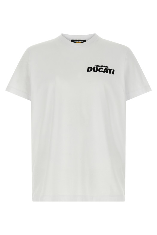 Капсульная футболка Dsquared2 x Ducati Черно-серая S71GD1604D20020100 Капсульная футболка Dsquared2 x Ducati Черно-серая S71GD1604D20020100