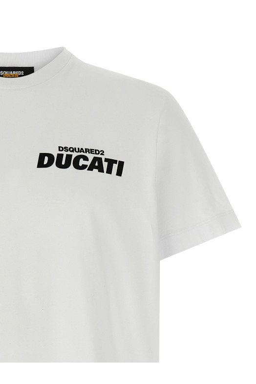 Капсульная футболка Dsquared2 x Ducati Черно-серая S71GD1604D20020100 Капсульная футболка Dsquared2 x Ducati Черно-серая S71GD1604D20020100