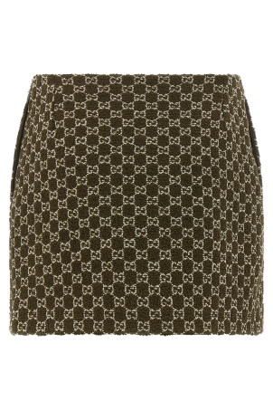 GG bouclé skirt Green GG bouclé skirt Green