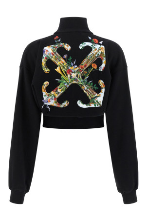 'Arrow Glass Flower' sweatshirt Black