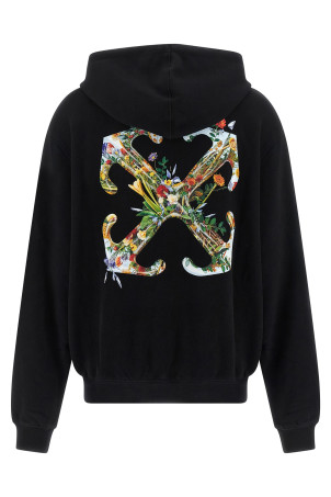 'Arrow Glass Flower' hoodie Black 'Arrow Glass Flower' hoodie Black