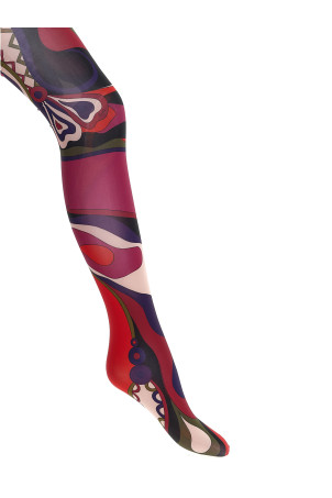 Колготки с узором, печатные, разноцветные EMILIO PUCCI 5UGE335U913017 Колготки с узором, печатные, разноцветные EMILIO PUCCI 5UGE335U913017