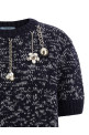 Светр з підвіскою, різнокольоровий PRADA P24U2ESOOO18HHF022X Светр з підвіскою, різнокольоровий PRADA P24U2ESOOO18HHF022X