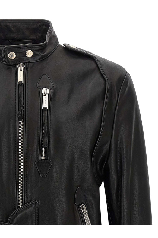 Dsquared2 x Ducati capsule leather jacket Black Dsquared2 x Ducati capsule leather jacket Black