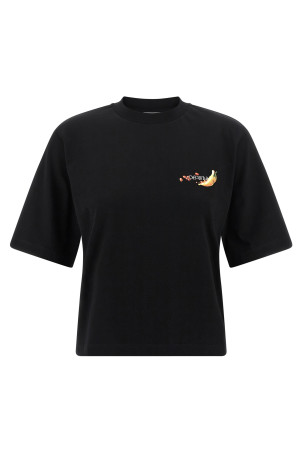 'Emb Fruits Arrow' T-shirt Black