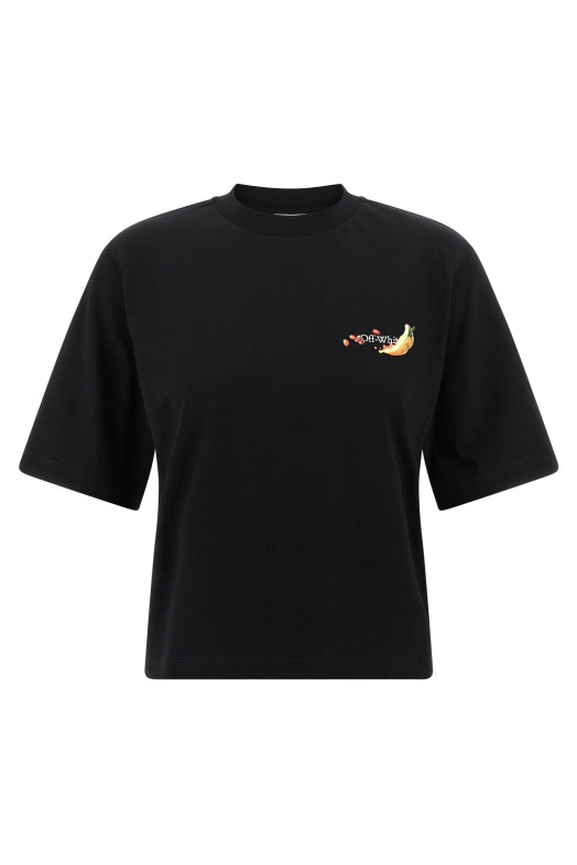 'Emb Fruits Arrow' T-shirt Black 'Emb Fruits Arrow' T-shirt Black