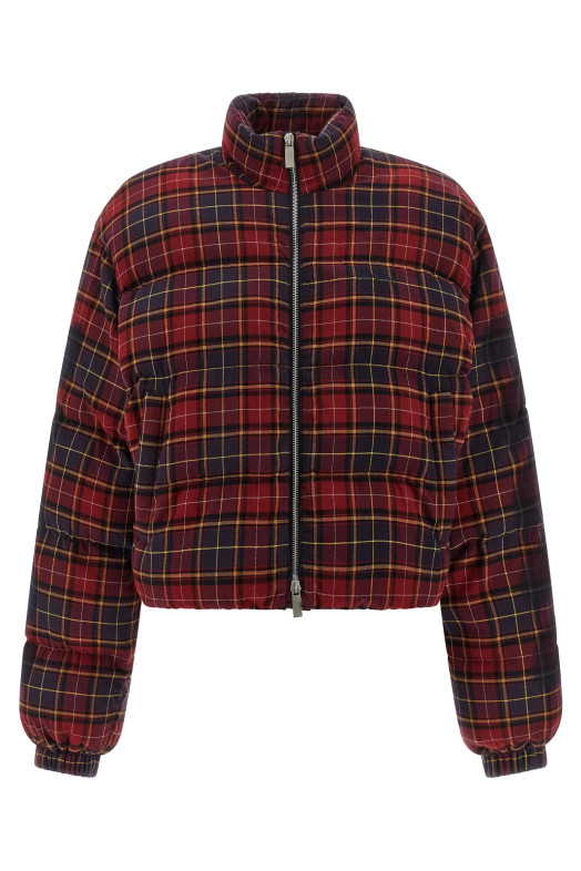 'Check Flan Arrow Spray' down jacket Bordeaux 'Check Flan Arrow Spray' down jacket Bordeaux