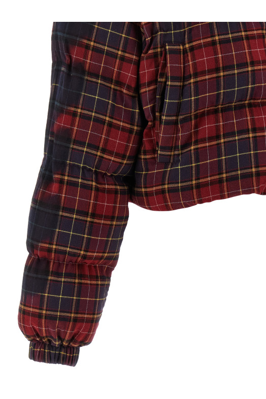 'Check Flan Arrow Spray' down jacket Bordeaux 'Check Flan Arrow Spray' down jacket Bordeaux