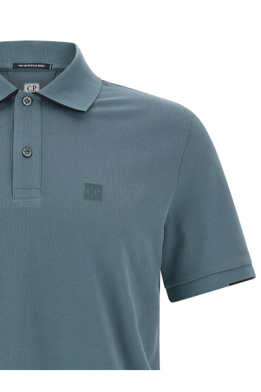 Поло с логотипом, бежевое C.P. COMPANY 19CLPL027A005263W871