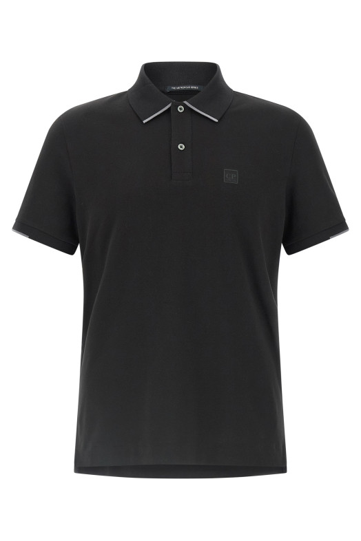 Логотип на поло Black C.P. COMPANY 19CLPL027A005263W999 Логотип на поло Black C.P. COMPANY 19CLPL027A005263W999