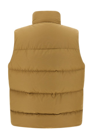 Трикутний логотип на бежевому жилеті PRADA 29A286SOOO13GPF0594