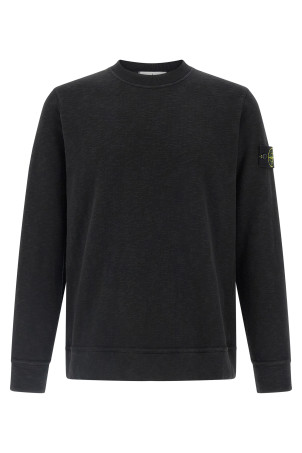 Хлопковая толстовка Черная STONE ISLAND K2S156100053S0238V0029 Хлопковая толстовка Черная STONE ISLAND K2S156100053S0238V0029