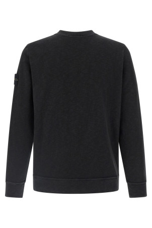 Хлопковая толстовка Черная STONE ISLAND K2S156100053S0238V0029 Хлопковая толстовка Черная STONE ISLAND K2S156100053S0238V0029