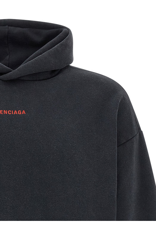 Худі «Balenciaga Back» Чорний 767877TTVJ28483 Худі «Balenciaga Back» Чорний 767877TTVJ28483