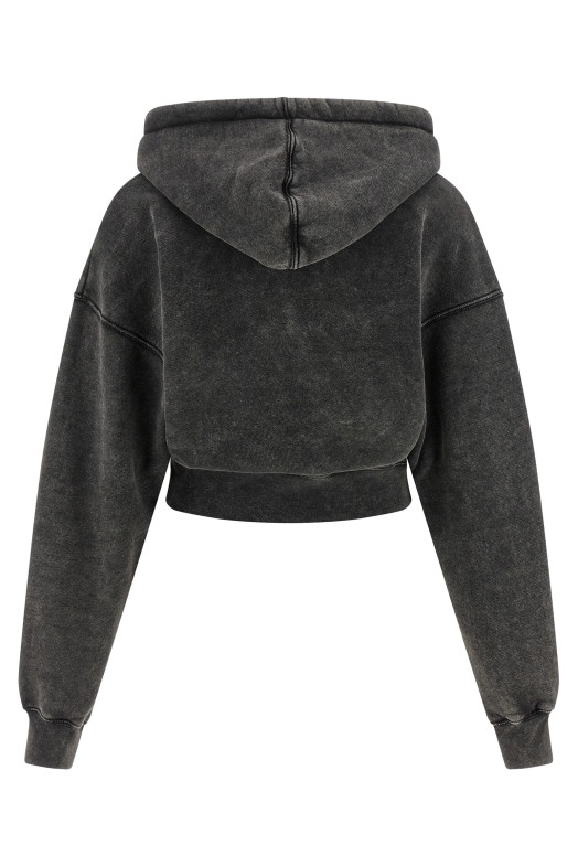 'Check Flan Bookish' hoodie Gray