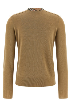 Кардиган з вставкою Check Бежевий BURBERRY 8112164FLAX Кардиган з вставкою Check Бежевий BURBERRY 8112164FLAX
