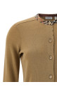 Кардиган з вставкою Check Бежевий BURBERRY 8112164FLAX Кардиган з вставкою Check Бежевий BURBERRY 8112164FLAX