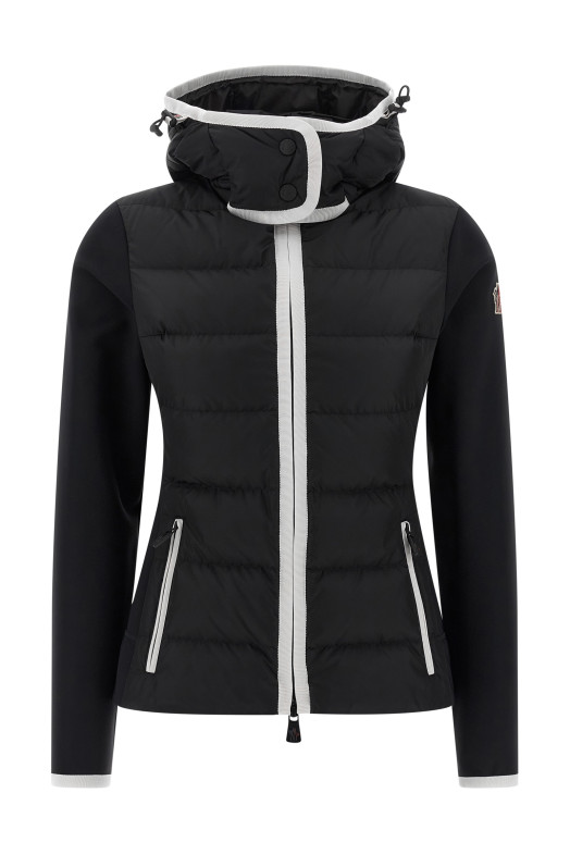 Куртка з грогрейн стрічкою Чорна MONCLER GRENOBLE K20988G0002189AUE999 Куртка з грогрейн стрічкою Чорна MONCLER GRENOBLE K20988G0002189AUE999